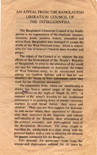 An Appeal from the Council to the world 1