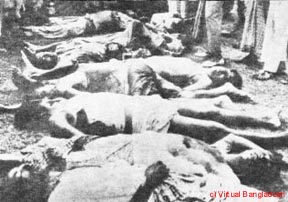 Scenes of destruction after the Pakistani Army rampage on the night of March 25 Scenes of destruction after the Pakistani Army rampage on the night of March 25