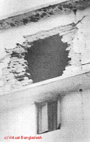 Scenes of destruction after the Pakistani Army rampage on the night of March 25 Scenes of destruction after the Pakistani Army rampage on the night of March 25