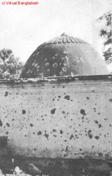 Scenes of destruction after the Pakistani Army rampage on the night of March 25 Scenes of destruction after the Pakistani Army rampage on the night of March 25